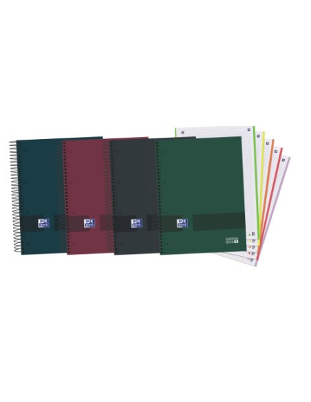 CUADERNO OXFORD & YOU EUROPEANBOOK 5 MULTI A4+ T.EXTRADURA 120H 5X5 COLORES SURTIDO NEUTROS OXFORD - Pack de 5 Unidades - 400159