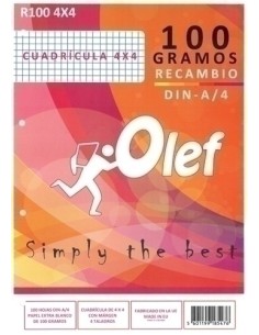 RECAMBIO OLEF A4 100h 4 TAL. CD.4