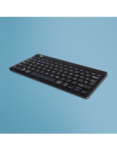 Teclado ergonómico R-Go Compact Break, teclado compacto con software de pausa, QWERTY (ES), bluetooth, negro