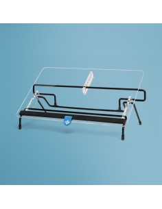 Portadocumentos R-Go Flex Read, ergonómico, con reposamuñecas de espuma blanda, acrílico transparente