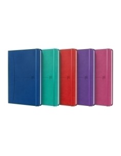CUADERNO SIGNATURE A5 TAPA EXTRADURA 80H RAYADO HORIZONTAL COLORES SURTIDOS VIVOS OXFORD - Pack de 5 unidades -  400163613