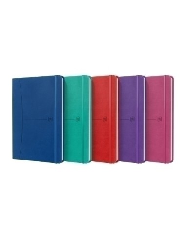 CUADERNO SIGNATURE A5 TAPA EXTRADURA 80H RAYADO HORIZONTAL COLORES SURTIDOS VIVOS OXFORD - Pack de 5 unidades -  400163613