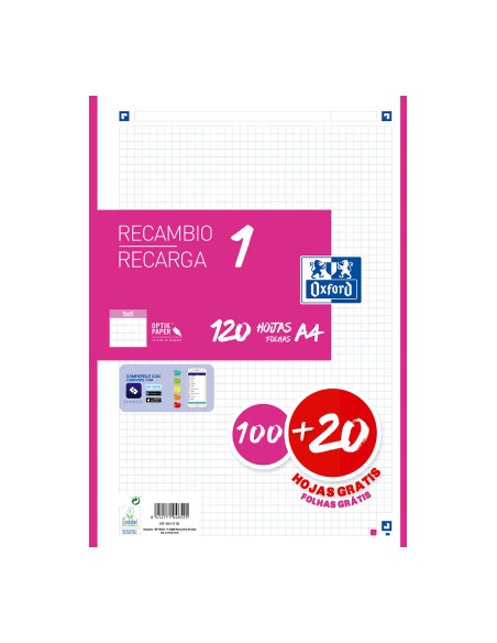 400174181 papel de cuaderno 210 x 297 mm (A4) 120 hojas