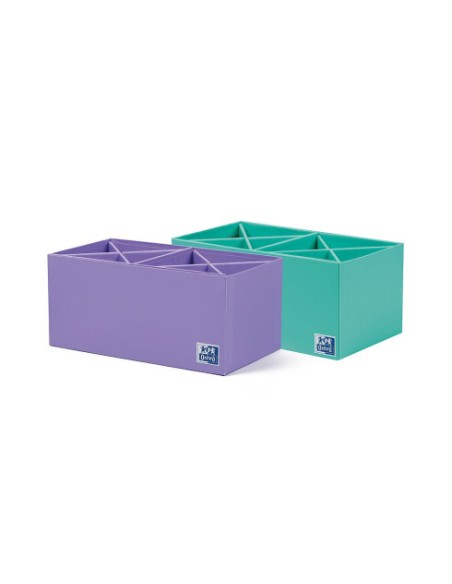 400175164 bandeja de escritorio/organizador Caja de cartón Lila, Color menta