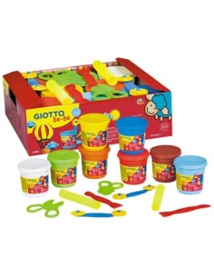Pack 8 botes pasta modelar giotto be be 220g accesorios