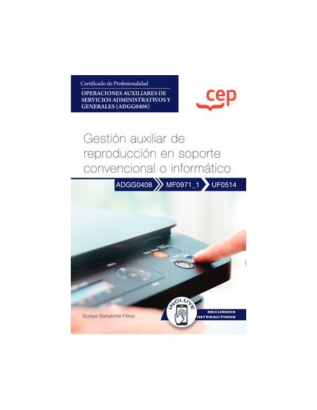 Manual gestion auxiliar reproduccion soporte convencional