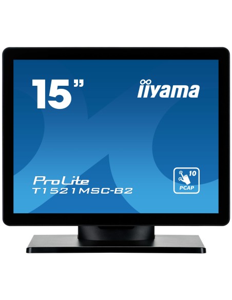 ProLite T1521MSC-B2 pantalla para PC 38,1 cm (15") 1024 x 768 Pixeles XGA LED Pantalla táctil Mesa Negro