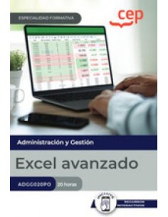 MANUAL EXCEL AVANZADO ADGG020PO ESPECIALIDADES FORMATIVAS