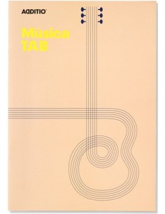 Cuaderno a4 musica tap para guitarra additio