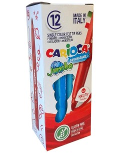 CARIOCA ROTULADOR JUMBO PUNTA MAXI AZUL CLARO - CAJA DE 12