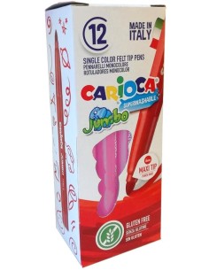 CARIOCA ROTULADOR JUMBO PUNTA MAXI ROSA - CAJA DE 12