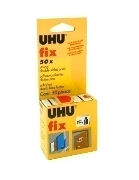 CINTA DOBLE CARA UHU FIX TIRAS estuch.50