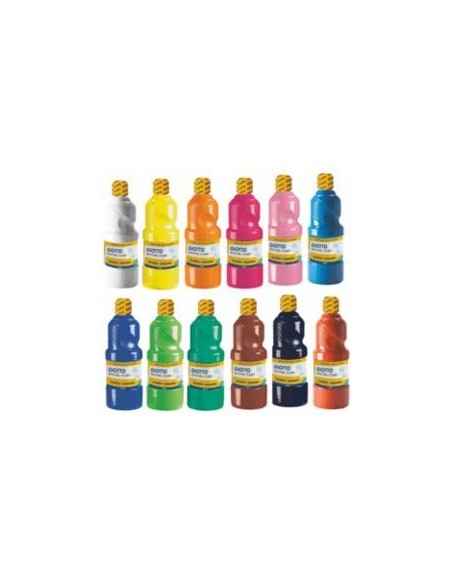 GIOTTO TÉMPERA ESCOLAR LAVABLE AZUL MARINO BOTELLA 1000 ML