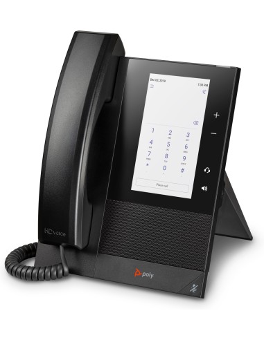 Teléfono multimedia empresarial CCX 400 para Microsoft Teams y habilitado para alimentación a través de Ethernet (PoE)