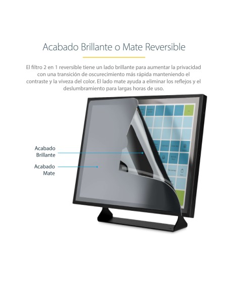 Filtro de Privacidad de 17 Pulgadas 5:4 para Monitor - Pantalla de Privacidad Protector Anti Brillo - Anti Luz Azul con Reducci
