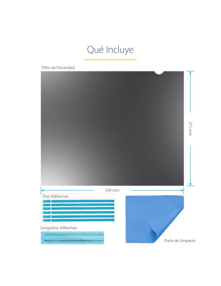 Filtro de Privacidad de 17 Pulgadas 5:4 para Monitor - Pantalla de Privacidad Protector Anti Brillo - Anti Luz Azul con Reducci