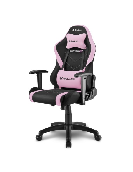 Skiller SGS2 Jr. Silla para videojuegos universal Asiento acolchado Negro, Rosa