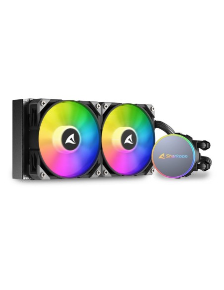 S70 rgb Carcasa del ordenador, Procesador Sistema de refrigeración líquida todo en uno 12 cm Negro 1 pieza(s)