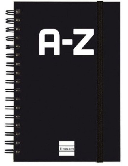 INDICE TELEFONICO A Z 10X15CM ESPIRAL NEGRO