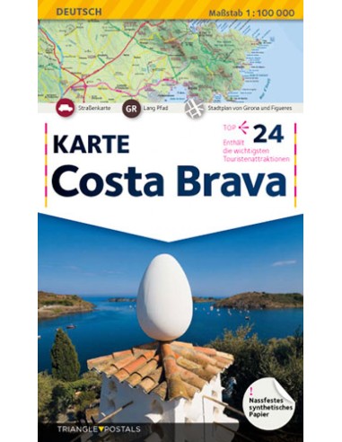 Costa Brava landkarte