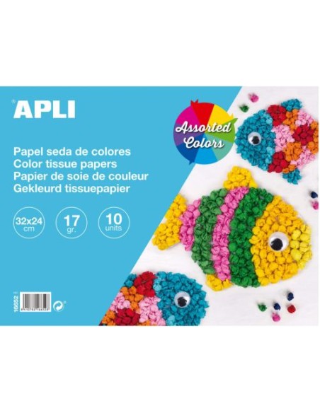 BLOC MANUALIDADES 10H PAPEL SEDA 32X24 17G