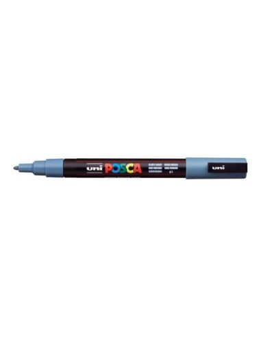 MARCADOR UNI POSCA PC3M COLOR GRIS PIZARRA 09 13MM
