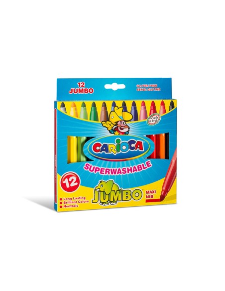 Jumbo rotulador Extra-grueso Multicolor 12 pieza(s)