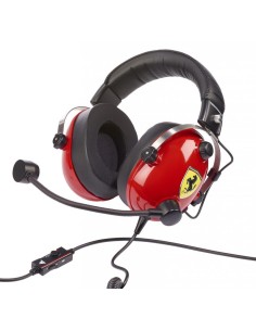 T.Racing Auriculares Alámbrico Diadema Juego Negro, Rojo, Acero inoxidable, Amarillo