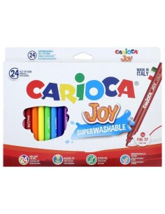 CARIOCA ROTULADOR JOY PUNTA FINA COLORES - CAJA DE 24