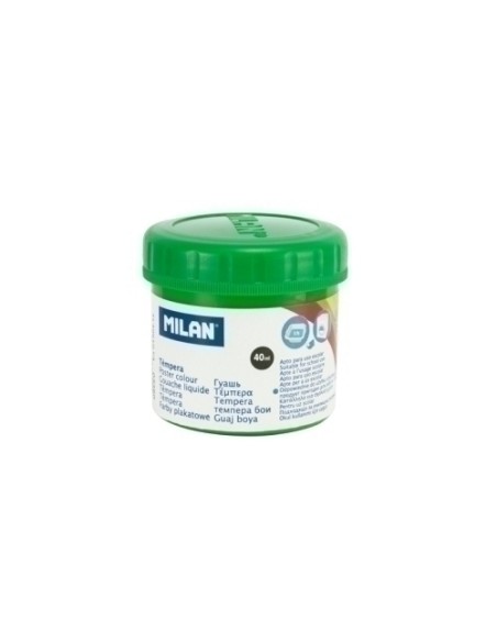 TEMPERA MILAN 40 ml VERDE CLARO - Pack de 6 unidades