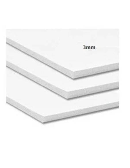 CARTON PLUMA YOSAN BL.ADH. 3mm 140 x 100 - Pack de 25 unidades