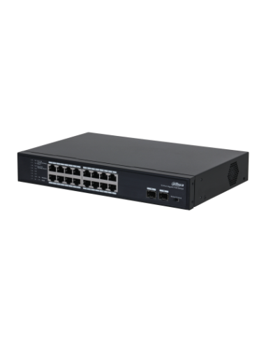 (DH-PFS3218-16GT-135) DAHUA SWITCH L2 POE 16 PUERTOS + 2 GIGABIT SFP