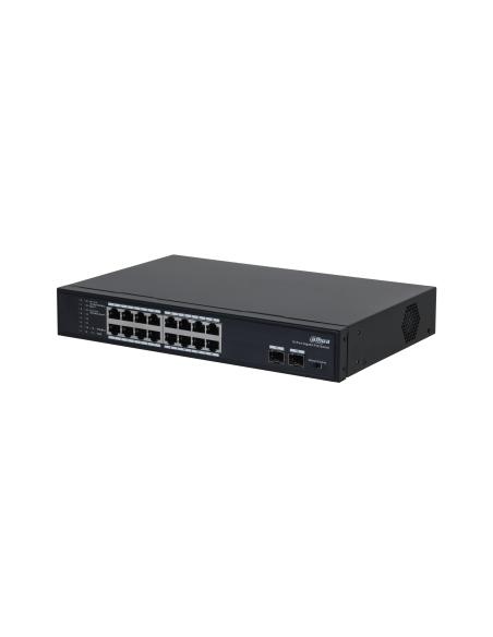 (DH-PFS3218-16GT-135) DAHUA SWITCH L2 POE 16 PUERTOS + 2 GIGABIT SFP