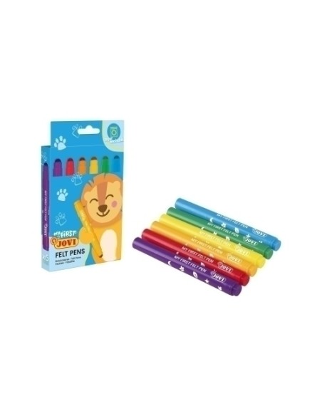 MY FIRST FELT PEN ESTUCHE 6 ROTULADORES COLORES SURTIDOS NEW JOVI 1206