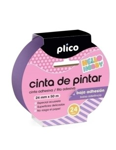 CINTA PINTOR PLICO BAJA ADHE. 24x50 - Pack de 10 unidades