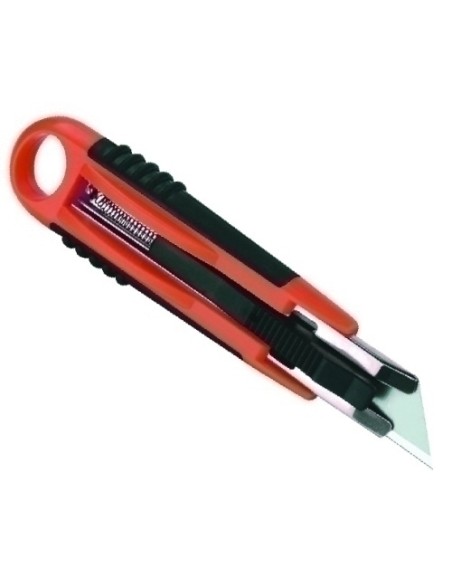 CUTTER RETRACTIL ERGO 18 mm GUIA METAL - Pack de 12 unidades