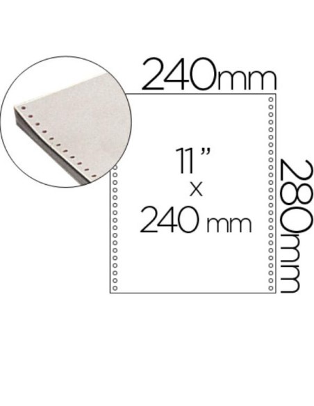 FABRISA PAPEL CONTINUO 240X11 1H 2 CEJAS CAJA 2500