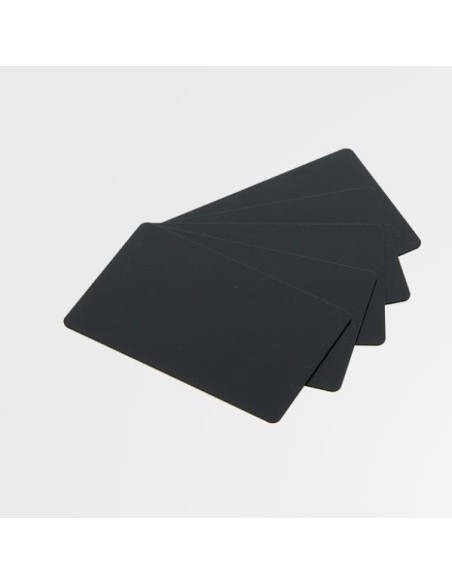 TARJETA NEGRA MATE PVC