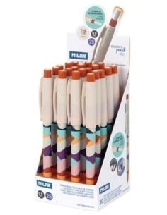 MILAN PORTAMINAS PL1 SERIE THE GUN 0,9MM 2B CAJA EXPOSITORA 20 C/SURTIDOS