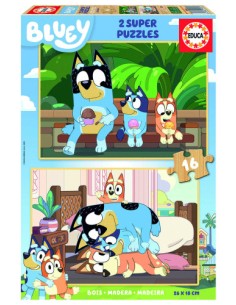 PUZZLE EDUCA BLUEY 2X16 PZ.  MADERA 19406