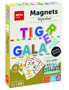 APLI JUEGO MAGNÉTICO ABECEDARIO 44 PIEZAS +5 AÑOS