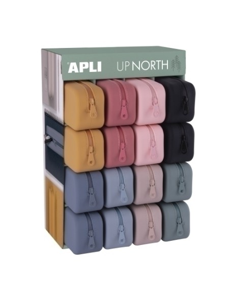 APLI ESTUCHE DE SILICONA UP NORTH EXPOSITOR DE 16 C/SURTIDOS