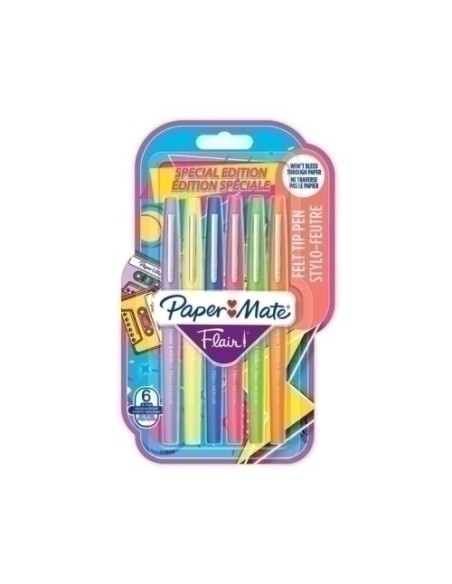 ROTUL.FIBRA PAPER MATE FLAIR RETRO BL/6