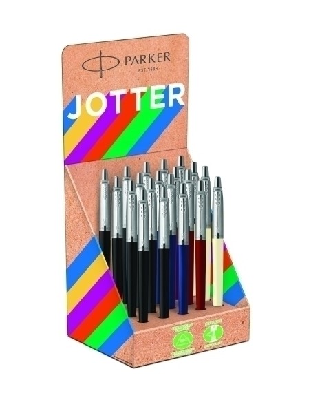EXPOSITOR 20 UDS JOTTER ORIGINALS RECICLADOS - COLORES CLÁSICOS PARKER 2190110