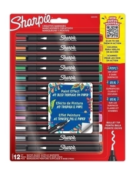 ROTUL.SHARPIE ACRYLIC BL.12