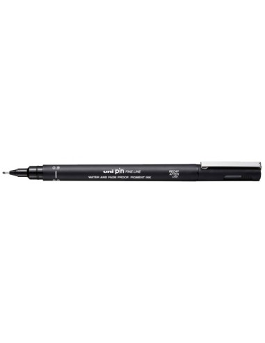 ROTUL.UNI PIN MANGA 0,9 mm NEGRO - Pack de 12 unidades