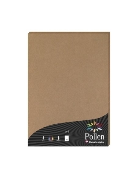 PAPEL CLAIREFONTAINE POLLEN A4 50h KRAFT