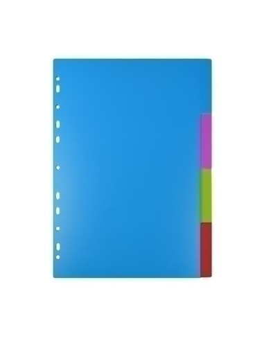 SEPARADORES SENFORT DYNAMIC PP OPACO A4 - Pack de 5 unidades