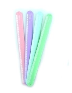 REGLA BLUSH SILICONA 30cm BOLSA DE 12