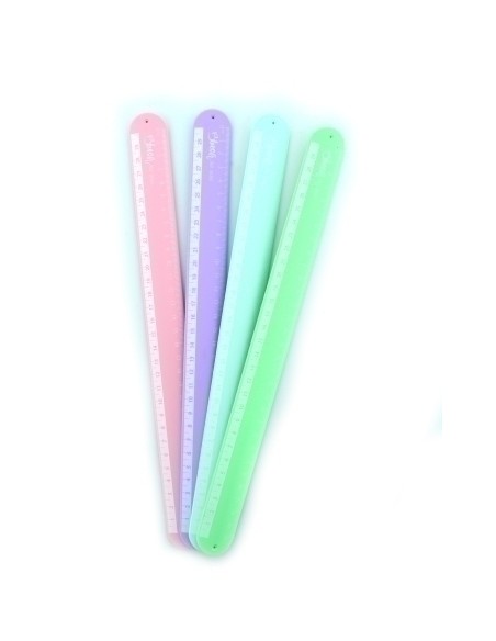 REGLA BLUSH SILICONA 30cm BOLSA DE 12